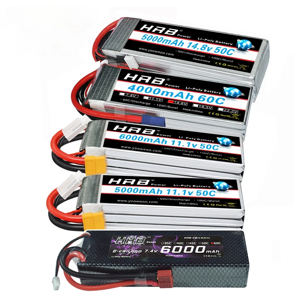 EC5 XT60 2S 3S 4S 6S 6000mah 3300mah 4000mah 5000mah battery With T-Deans connector for RC Car Truck Drone Boat lipo battery
EC5 XT60 2S 3S 4S 6S 6000mah 3300mah 4000mah 5000mah battery With T-Deans connector for RC Car Truck Drone Boat lipo battery