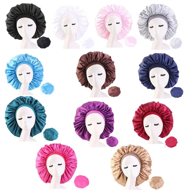 1Pc Satin Bonnet Hair Caps With Premium Elastic Band Adjust Sleep Night Cap Head Hat For Curly Springy Hair Styling Accessories
1Pc Satin Bonnet Hair Caps With Premium Elastic Band Adjust Sleep Night Cap Head Hat For Curly Springy Hair Styling Accessories