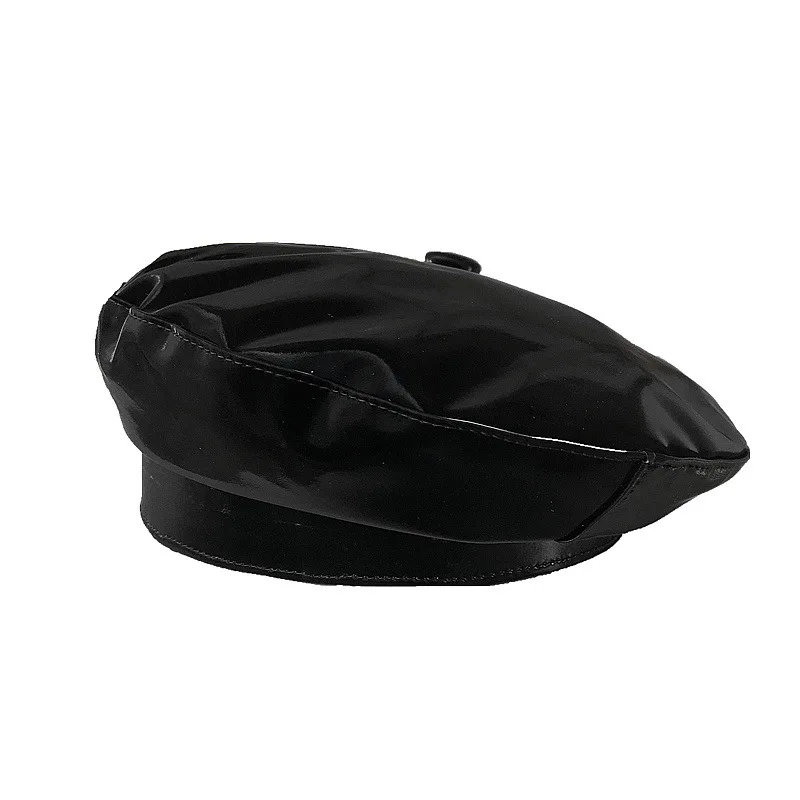 PU Leather Hat Reflective Bright Leather Beret Chapeu Feminino Cappello Donna Gorras Casquette Czapka Dla Dziewczynki Chapeau
PU Leather Hat Reflective Bright Leather Beret Chapeu Feminino Cappello Donna Gorras Casquette Czapka Dla Dziewczynki Chapeau