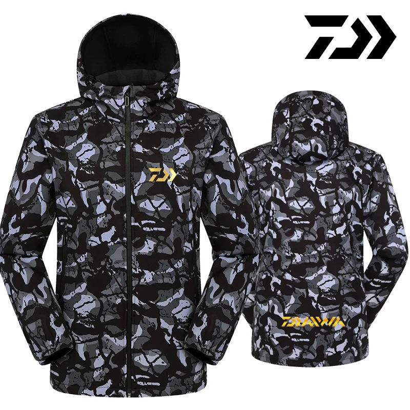 Daiwa Fleece Warm Softshell Jacket Men Climbing Outdoor Male Camping Hunting Tactical Coats Military Thermal Fishing Wear
Daiwa Fleece Warm Softshell Jacket Men Climbing Outdoor Male Camping Hunting Tactical Coats Military Thermal Fishing Wear