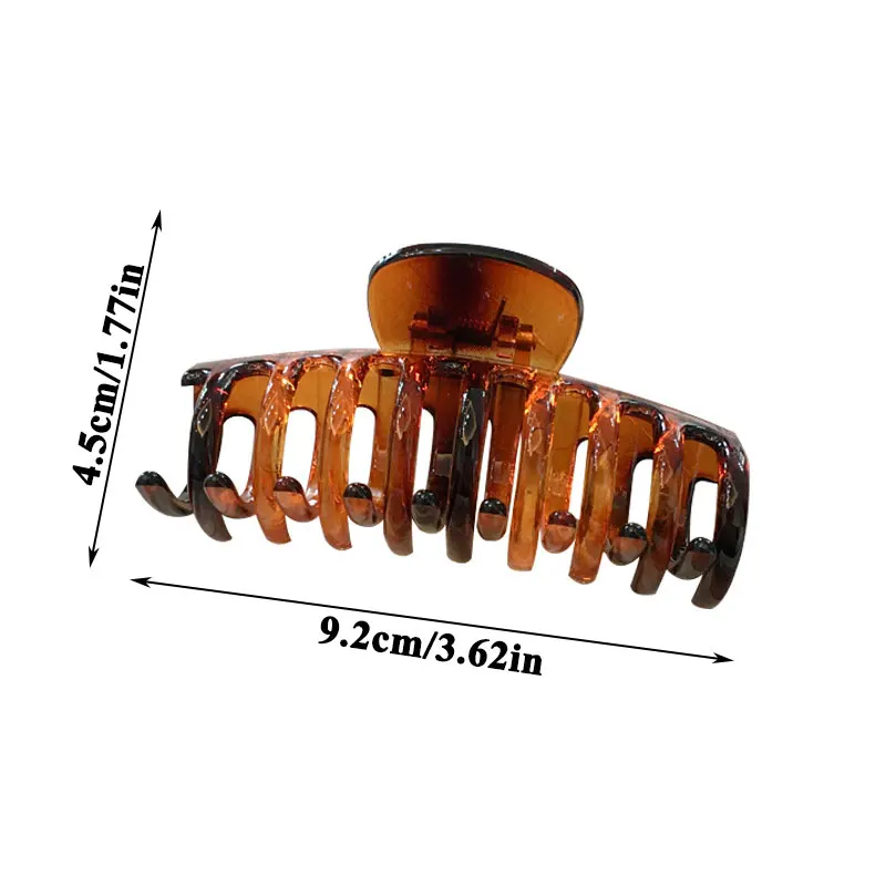 Bath Makeup Catch Clip Hairpin Transparent Clip Champagne Amber Geometric Big Barrettes Large Size Acetate Hair Claws 
Bath Makeup Catch Clip Hairpin Transparent Clip Champagne Amber Geometric Big Barrettes Large Size Acetate Hair Claws