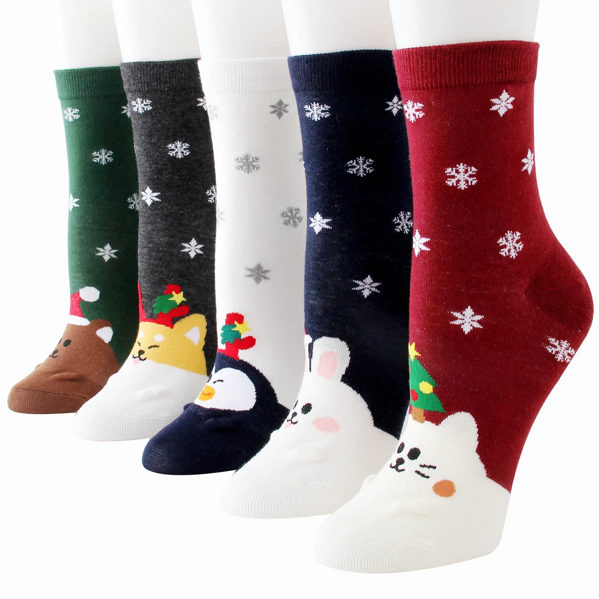 5 Pairs Novelty Women Crew Socks Funny Cartoon Cute Animal Food Dot Cat Penguin Snowflake Cotton Socks
5 Pairs Novelty Women Crew Socks Funny Cartoon Cute Animal Food Dot Cat Penguin Snowflake Cotton Socks