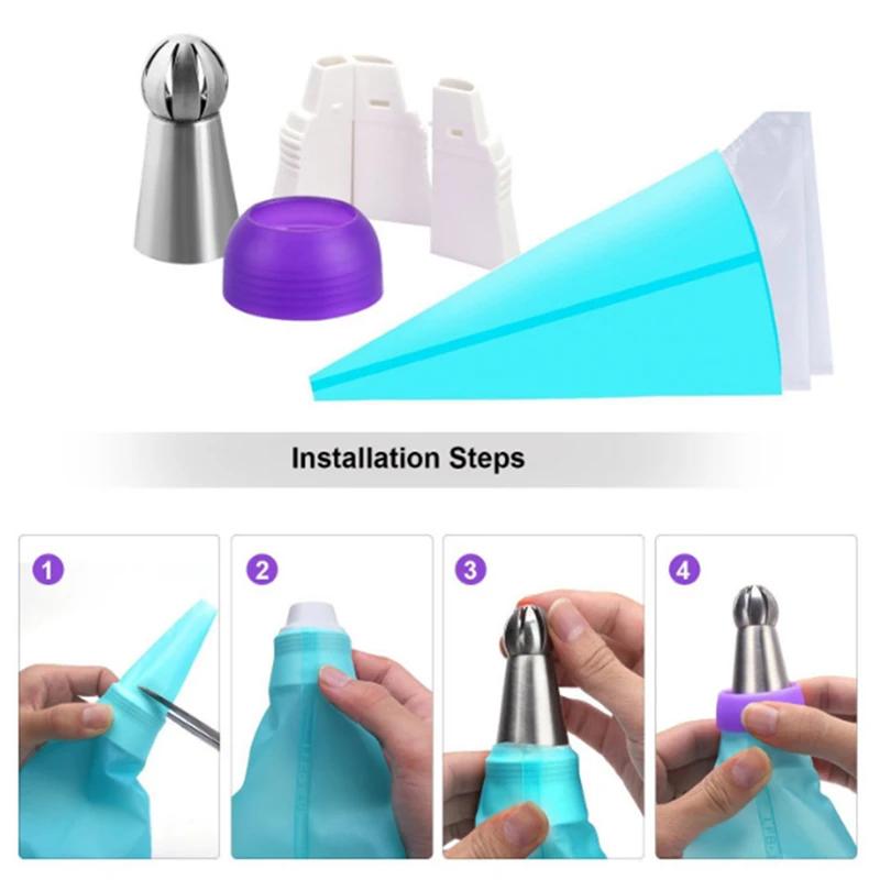 22Pcs/Set Russian Icing Piping Tips 1 Pcs Silicone Bag 2 Coupler Leaf Nozzles Brush Cupcake Cake Decorating DIY Dessert
22Pcs/Set Russian Icing Piping Tips 1 Pcs Silicone Bag 2 Coupler Leaf Nozzles Brush Cupcake Cake Decorating DIY Dessert