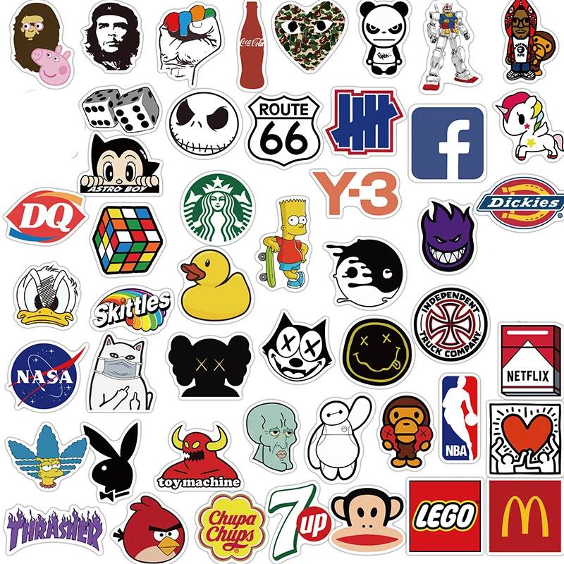 100PCS New Mixed Classic Cartoon Anime Stickers Skateboard Fridge Laptop Motorcycle Luggage Graffiti Waterproof Kid Sticker Toy
100PCS New Mixed Classic Cartoon Anime Stickers Skateboard Fridge Laptop Motorcycle Luggage Graffiti Waterproof Kid Sticker Toy