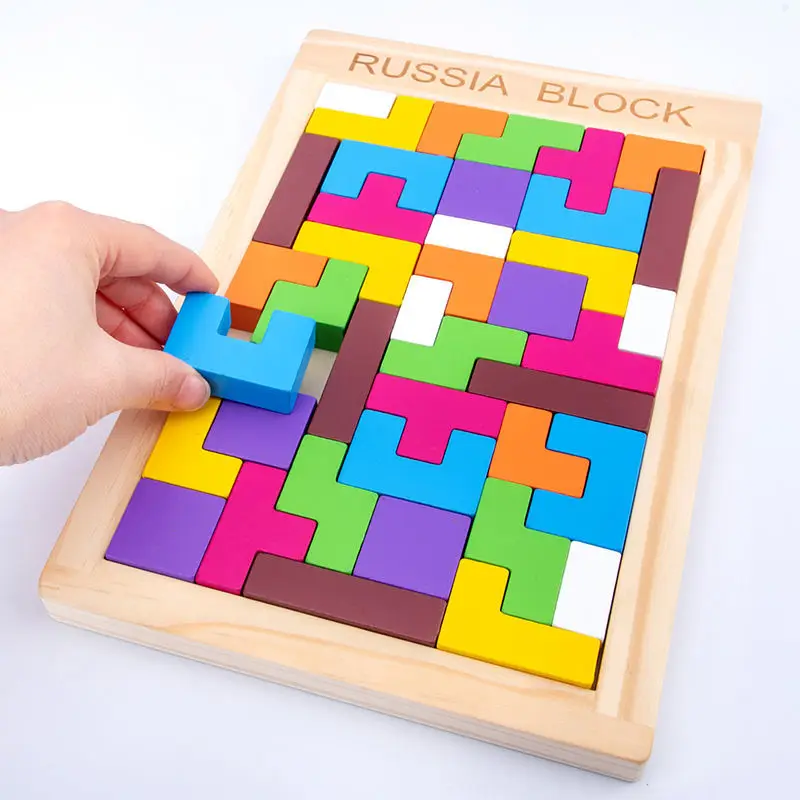 New Colorful 3D Puzzle Wooden Tetris Game Toys Children Tangram Math Pre-school Magination Intellectual Educational Toy for Kids
New Colorful 3D Puzzle Wooden Tetris Game Toys Children Tangram Math Pre-school Magination Intellectual Educational Toy for Kids