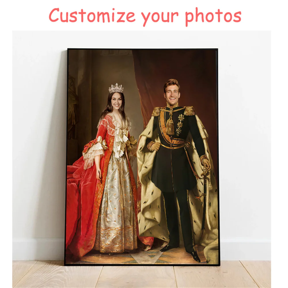 Custom Portrait Canvas Painting Wall Art Custom Royal Personality Photo Customized Poster For Home Decor Cuadros Unique gift
Custom Portrait Canvas Painting Wall Art Custom Royal Personality Photo Customized Poster For Home Decor Cuadros Unique gift