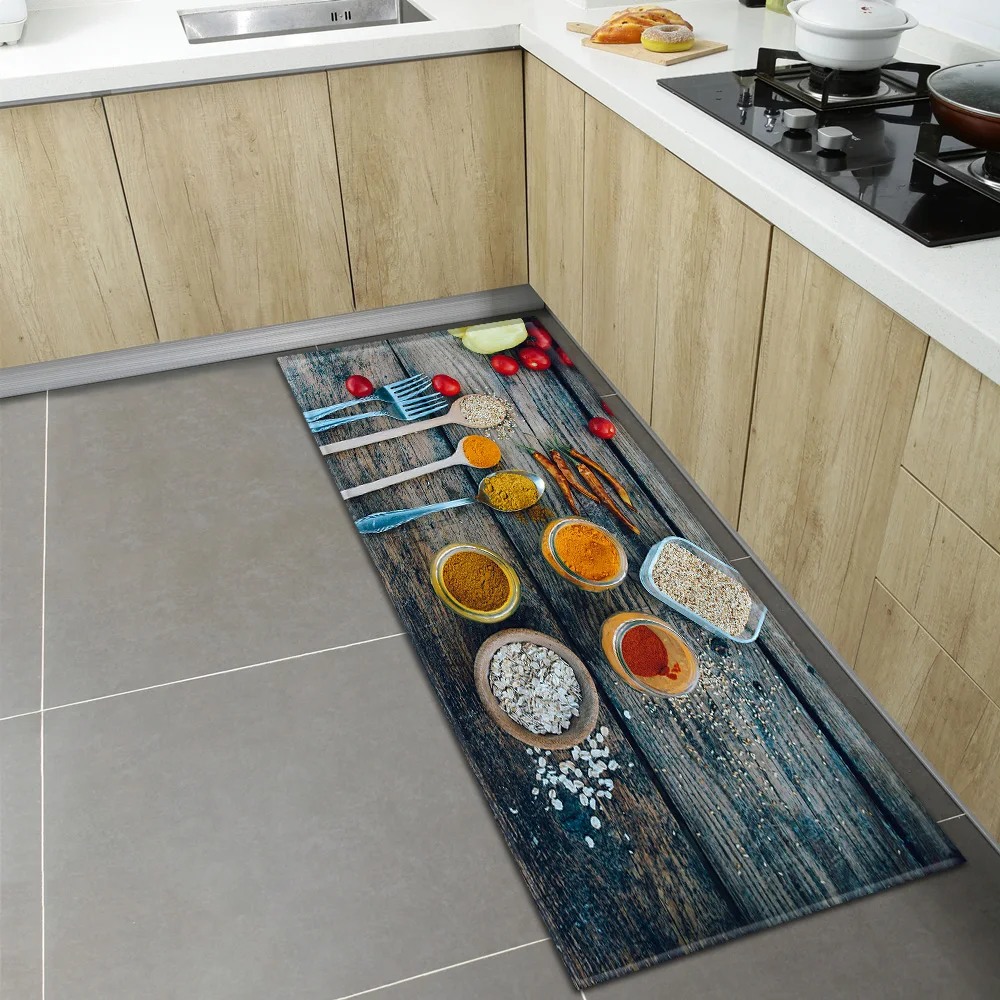 Spices Pattern Kitchen Carpet Home Entrance Doormat Bedroom Floor Balcony Living Room Decor Long Rugs Bath Hallway Anti-Slip Mat
Spices Pattern Kitchen Carpet Home Entrance Doormat Bedroom Floor Balcony Living Room Decor Long Rugs Bath Hallway Anti-Slip Mat
