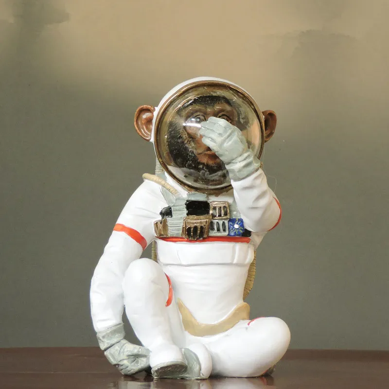 Nordic Creative Outer Space Monkey Gorilla Cosmonaut Home Decoration Resin Art&Craft Desktop Statue Ornaments X3969
Nordic Creative Outer Space Monkey Gorilla Cosmonaut Home Decoration Resin Art&Craft Desktop Statue Ornaments X3969