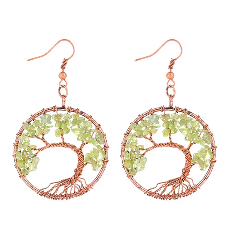 Fashion Tree Of Life Earrings Amethyst Pink Crystal Quartz Gems Chakra Stone Earrings Reiki Healing Crystal Women Jewelry Gifts
Fashion Tree Of Life Earrings Amethyst Pink Crystal Quartz Gems Chakra Stone Earrings Reiki Healing Crystal Women Jewelry Gifts