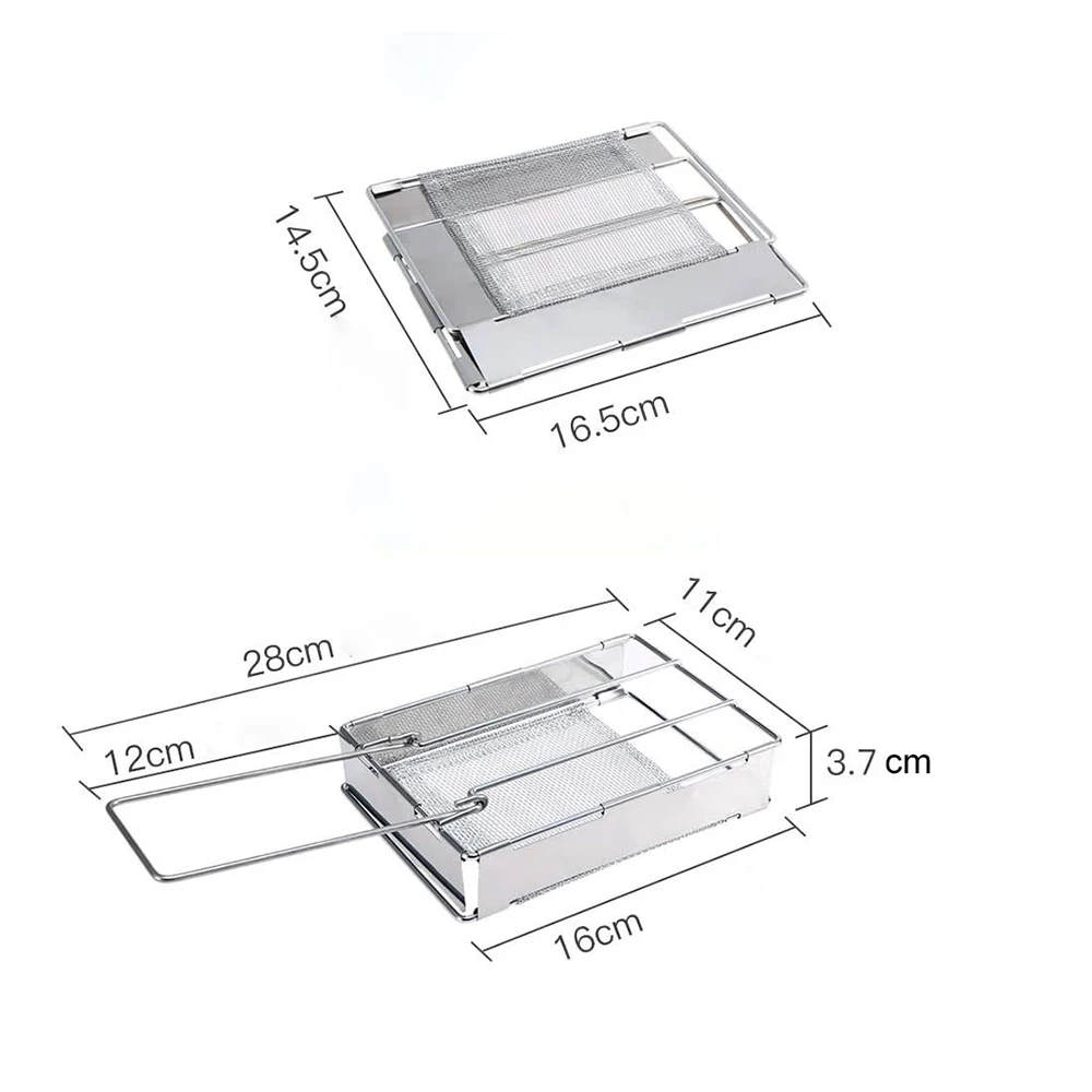 Foldable Stainless Steel Toaster Plate Portable Outdoor Camping Bread Toaster Grill Cooker BBQ Camping Toaster Rack
Foldable Stainless Steel Toaster Plate Portable Outdoor Camping Bread Toaster Grill Cooker BBQ Camping Toaster Rack
