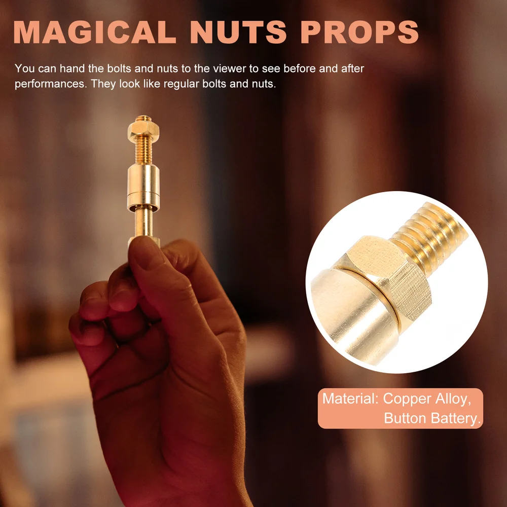 1 Set Magical Nuts That Moves Without Touch Funny Stage Performance Props 
1 Set Magical Nuts That Moves Without Touch Funny Stage Performance Props