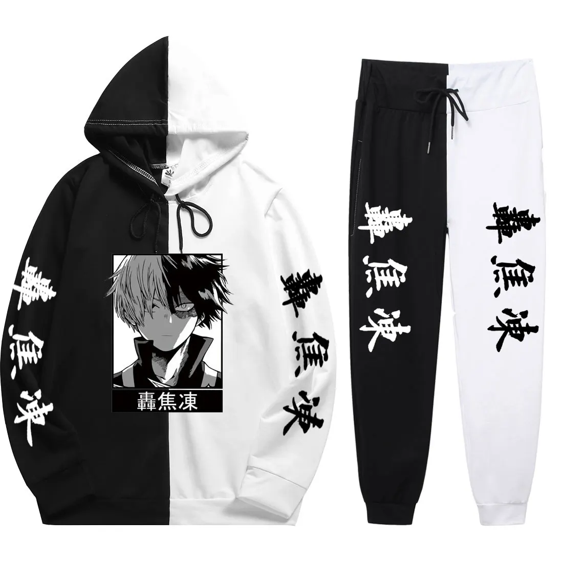 Japan Anime My Hero Academia Todoroki Print Hoodies sets Men 2 Pieces Sets Cool Sweatshirt Soft Patchwork Thin Hoodie+Pants
Japan Anime My Hero Academia Todoroki Print Hoodies sets Men 2 Pieces Sets Cool Sweatshirt Soft Patchwork Thin Hoodie+Pants