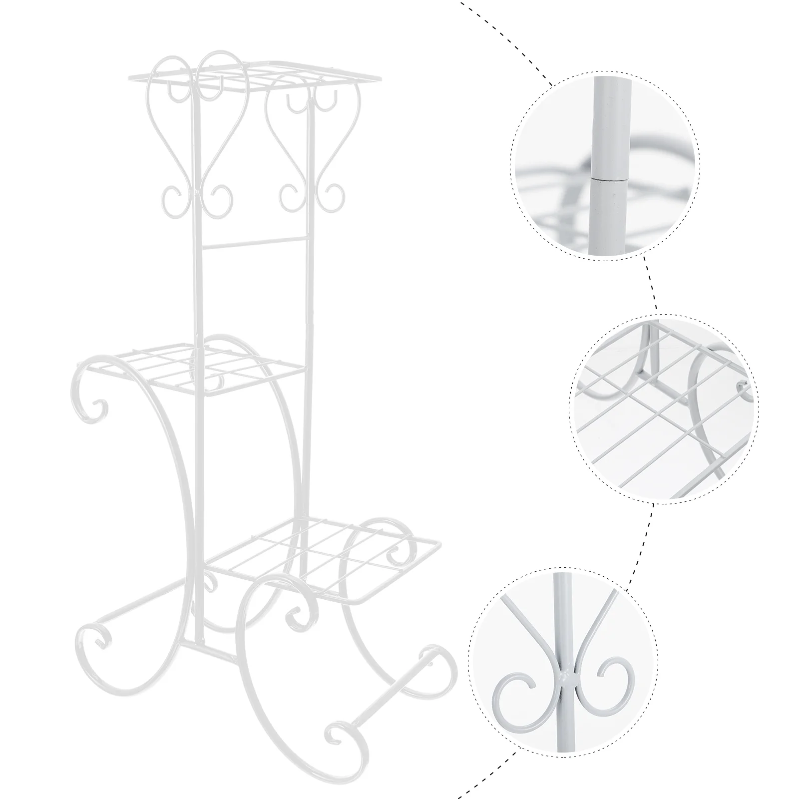 1Pc Flowerpot Storage Stand Multilayer Flower Rack Iron Art Floor Flower Shelf
1Pc Flowerpot Storage Stand Multilayer Flower Rack Iron Art Floor Flower Shelf