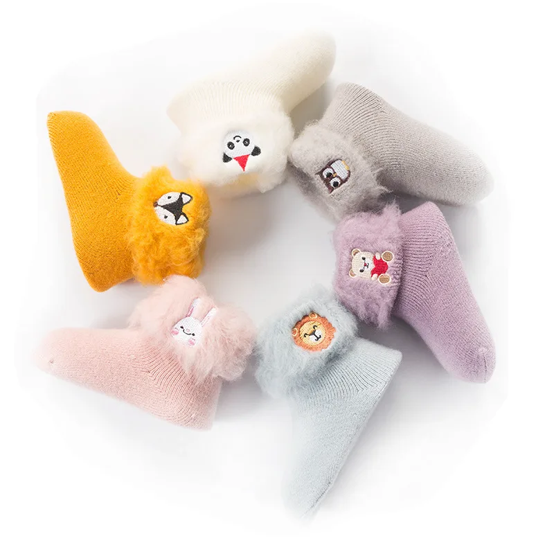 Cotton 3D Embroidery Cartoon Newborn Baby Socks Winter Thicken Warm Newborn Boy Girl Socks Floor Wear Antiskid Sock for Babies
Cotton 3D Embroidery Cartoon Newborn Baby Socks Winter Thicken Warm Newborn Boy Girl Socks Floor Wear Antiskid Sock for Babies