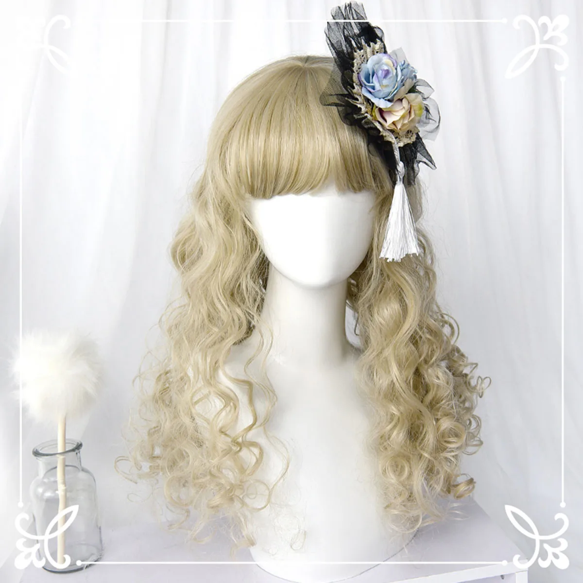 CosplayMix 55CM Lolita Sweet Girl Gold Pink Long Curly Hair Bangs Heat Resistant Halloween Party Synthetic Cosplay Wig+Cap
CosplayMix 55CM Lolita Sweet Girl Gold Pink Long Curly Hair Bangs Heat Resistant Halloween Party Synthetic Cosplay Wig+Cap