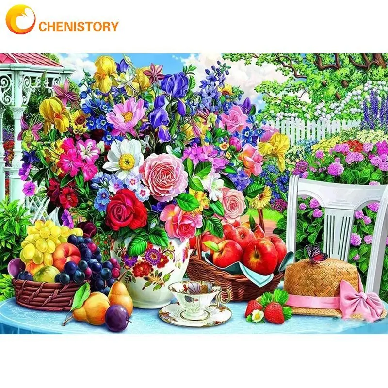 CHENISTORY Painting By Numbers Kits Garden Flowers Modern Home Wall Art Coloring By Numbers Handpainted For Home Decors
CHENISTORY Painting By Numbers Kits Garden Flowers Modern Home Wall Art Coloring By Numbers Handpainted For Home Decors