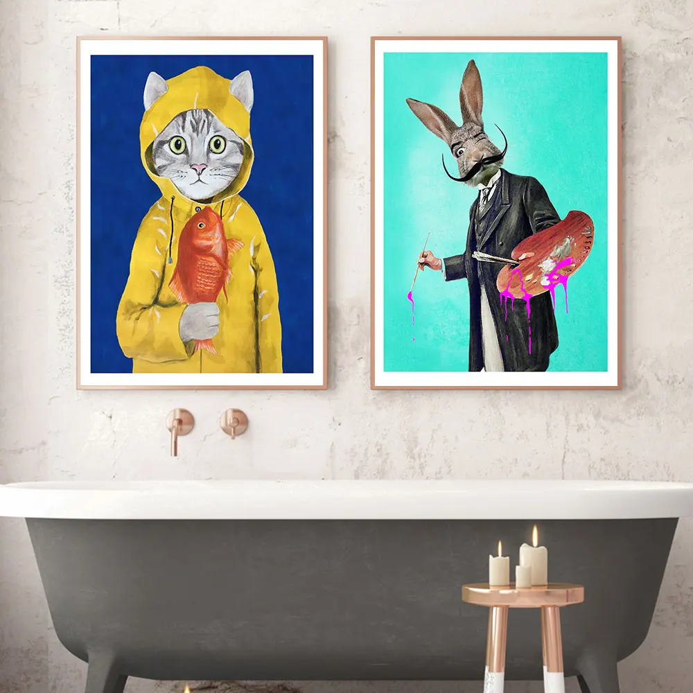 Cartoon Funny Cat Rabbit Modern Posters And Prints Canvas Painting Wall Picture For Living Room Kid's Bedroom Home Decor Nursery
Cartoon Funny Cat Rabbit Modern Posters And Prints Canvas Painting Wall Picture For Living Room Kid's Bedroom Home Decor Nursery