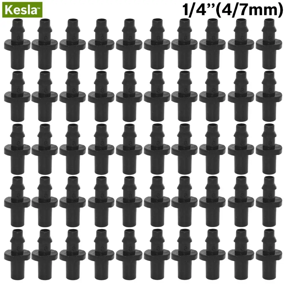 KESLA 50 шт. 1/4 дюйма одинарный быстроразъемный садовый капельный полированный шланг