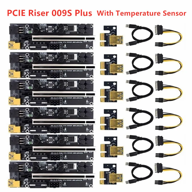 PCIE Riser 009S Plus видеокарта удлинитель адаптер с датчиком температуры PCIE X16 карта расширения для майнинга биткоинов
PCIE Riser 009S Plus видеокарта удлинитель адаптер с датчиком температуры PCIE X16 карта расширения для майнинга биткоинов