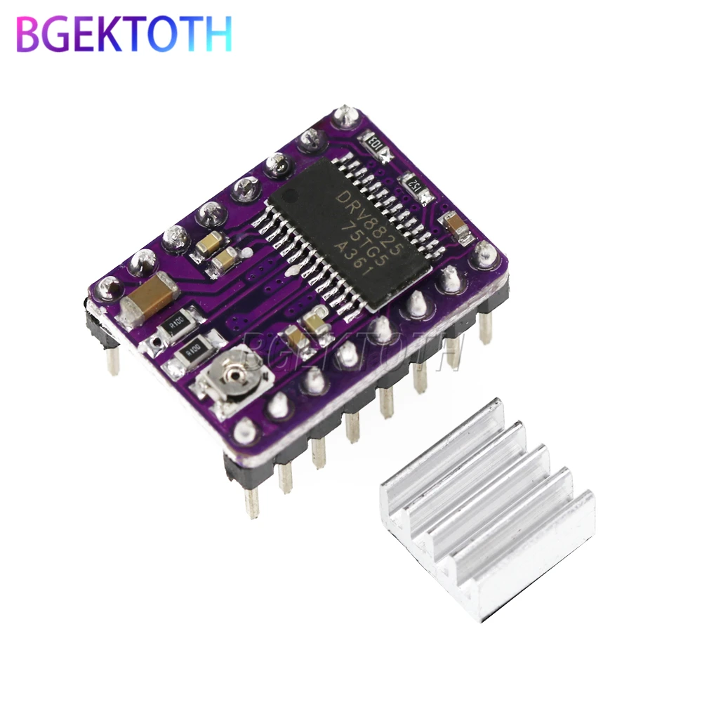 Stepper Driver DRV8825 stepper motor driver + heat sink with sticker
Stepper Driver DRV8825 stepper motor driver + heat sink with sticker