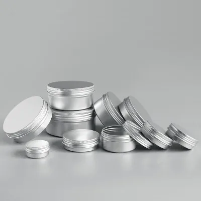 Пустые алюминиевые банки 5g 10 г 1 20 30 50 60 Блестящий бальзам для губ металлические