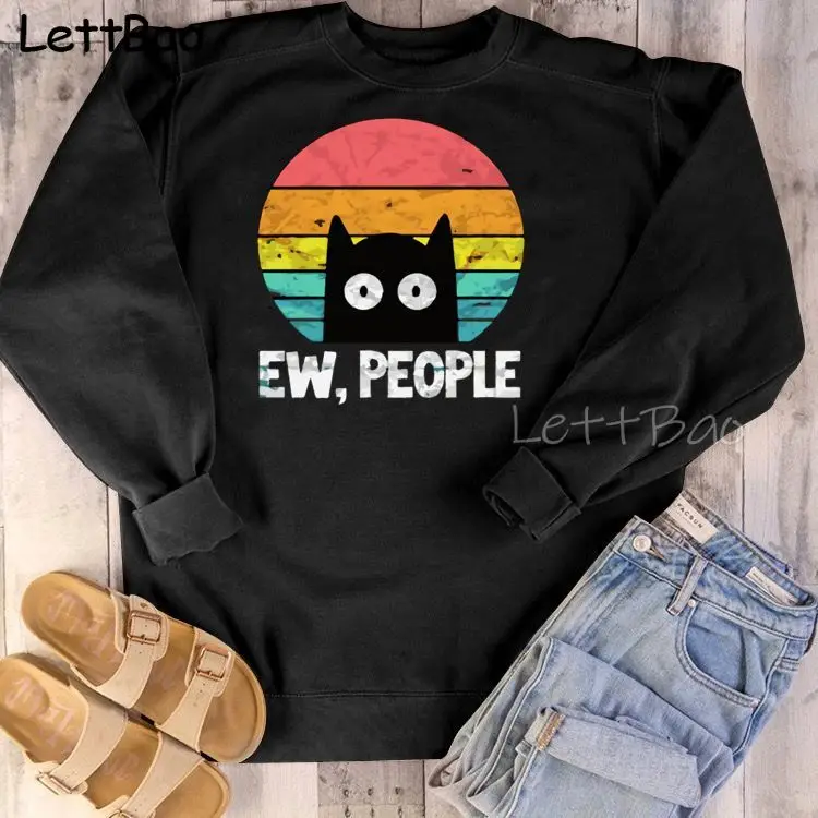 Ew People Cat Vintage Crewneck Sweatshirt Women Pullover Winter Oversized Hoodie Harajuku Round Neck Hooded Coat Korean Clothing
Ew People Cat Vintage Crewneck Sweatshirt Women Pullover Winter Oversized Hoodie Harajuku Round Neck Hooded Coat Korean Clothing