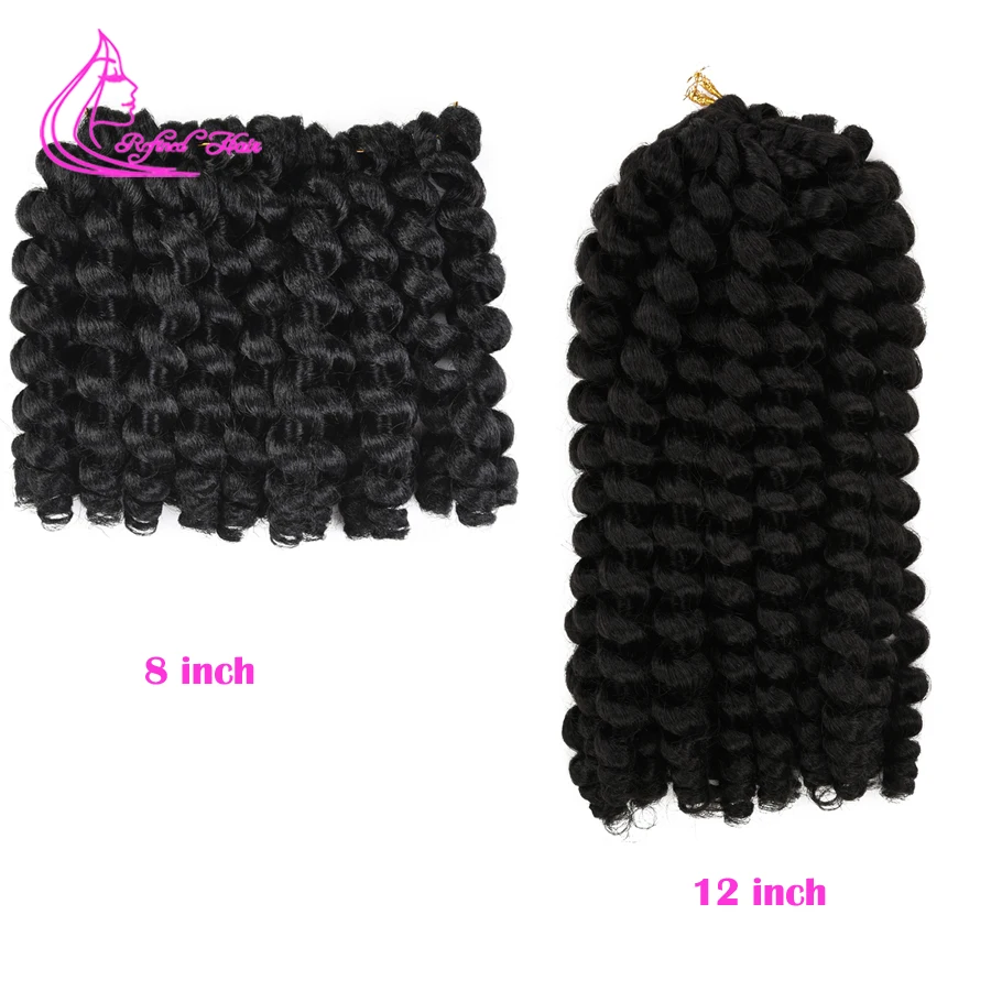 8 12inch Jamaican Bounce Jumpy Wand Curl Hair Synthetic Ombre Black Brown Red Crochet Braid Hair Extensions 20 strands per pack 
8 12inch Jamaican Bounce Jumpy Wand Curl Hair Synthetic Ombre Black Brown Red Crochet Braid Hair Extensions 20 strands per pack