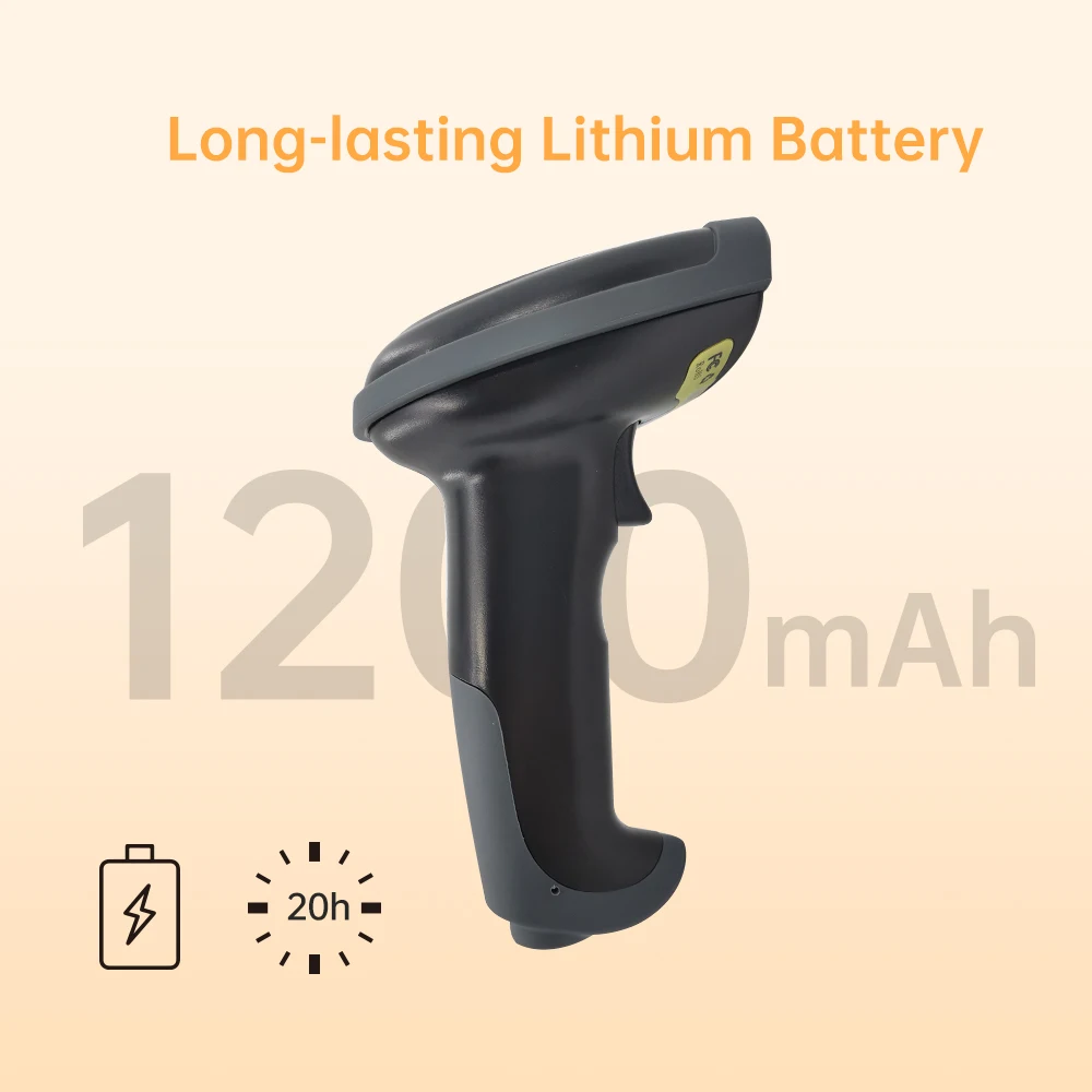 Сканер штрих-кода с функцией считывания штрих-кодов кронштейном 1D USB 2 4G Bluetooth от