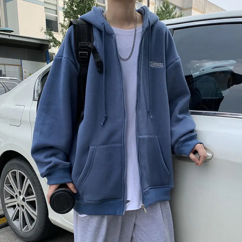 Hong Kong Style autumn winter cardigan coat men's Korean version loose fashion men's casual sports Hoodie
Hong Kong Style autumn winter cardigan coat men's Korean version loose fashion men's casual sports Hoodie