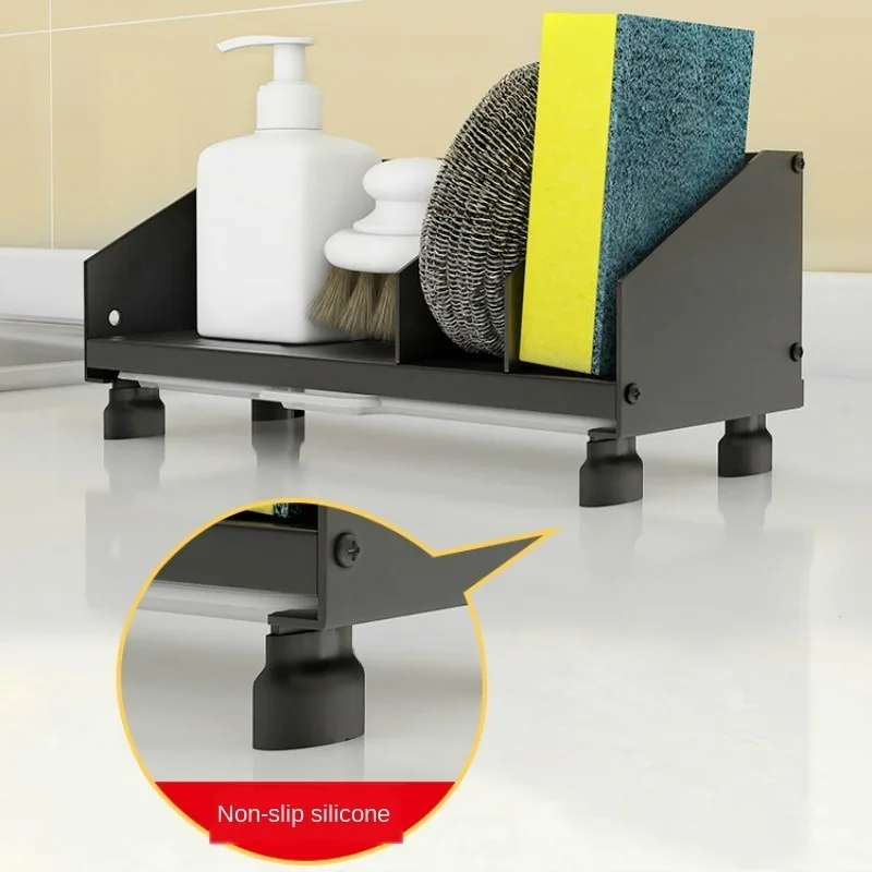 Multifunctional Kitchen Sink Drain Rack Storage Rack Non-slip Stainless Steel Rag Sponge Drain Storage Bracket With Drain TrayWF 
Multifunctional Kitchen Sink Drain Rack Storage Rack Non-slip Stainless Steel Rag Sponge Drain Storage Bracket With Drain TrayWF