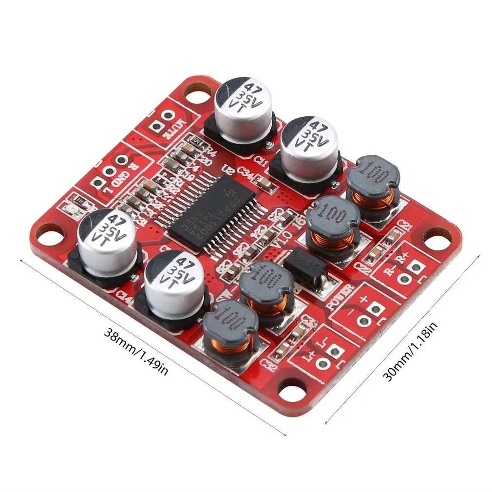 1pcs TPA3110 Power Amplifier Board High Power Digital Power Amplifier Board 2X15W Two Channel HF82 Durable
1pcs TPA3110 Power Amplifier Board High Power Digital Power Amplifier Board 2X15W Two Channel HF82 Durable