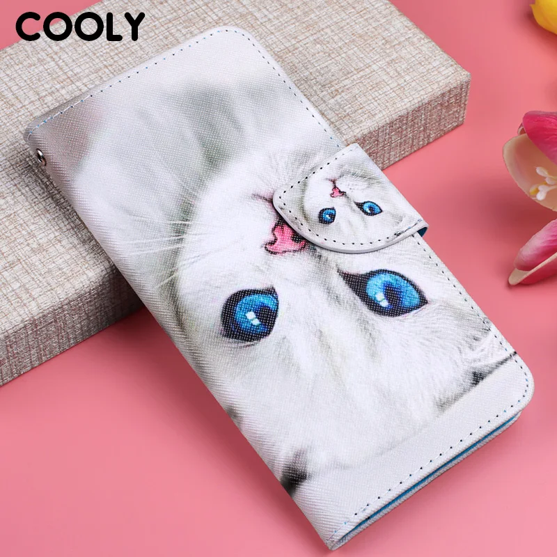 COOLY кожаный чехол с кошкой для Xiaomi Mi 8 Lite 9T Pro задняя крышка на Xiomi A1 A2 5X 6X бумажник