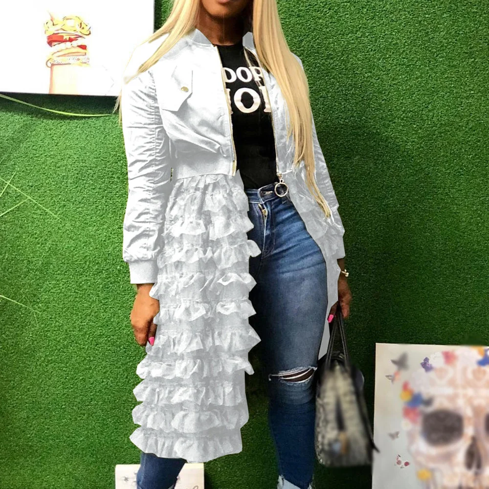 2022 New Fashion Women Mid-length Mesh Lace Jacket Solid Long Sleeve Slim Fit Zipper Round Neck Autumn Outwear Patchwork Coats
2022 New Fashion Women Mid-length Mesh Lace Jacket Solid Long Sleeve Slim Fit Zipper Round Neck Autumn Outwear Patchwork Coats