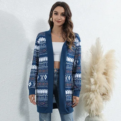 Women's New Autumn And Winter Printed Long Cardigan, Long Sleeve Women's Leopard Print Cardigan And Large Women's Long Cardigan
Women's New Autumn And Winter Printed Long Cardigan, Long Sleeve Women's Leopard Print Cardigan And Large Women's Long Cardigan