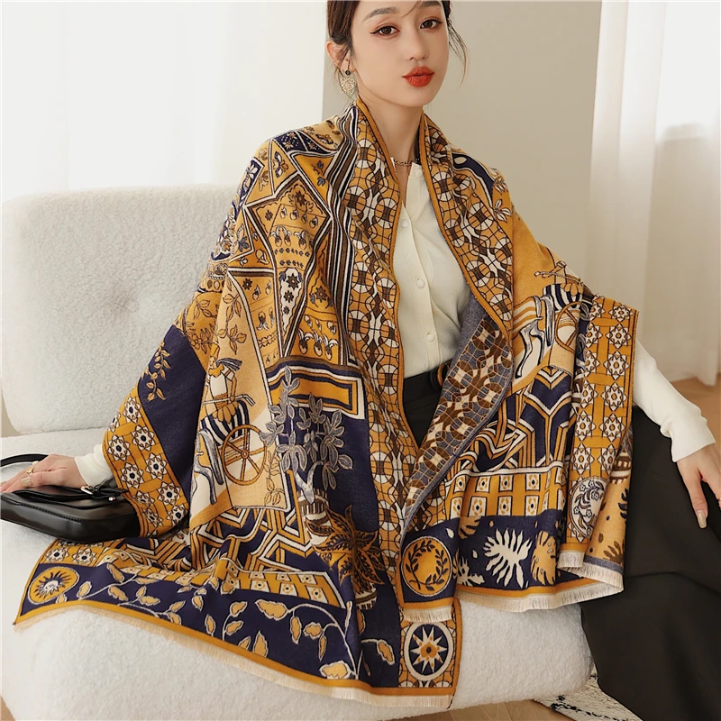 Warm Blanket Wraps 2022 Design Print Cashmere Scarf Women Winter Pashmina Shawls Female Thick Bufanda Stoles
Warm Blanket Wraps 2022 Design Print Cashmere Scarf Women Winter Pashmina Shawls Female Thick Bufanda Stoles