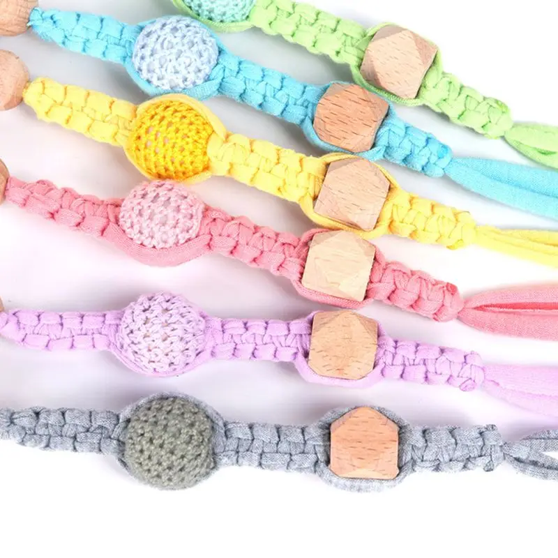 Baby Wood Pacifier Clip Chain Handmade Woven Nipple Holder Infant Teether Soother Leash Strap Toys Shower Gift
Baby Wood Pacifier Clip Chain Handmade Woven Nipple Holder Infant Teether Soother Leash Strap Toys Shower Gift