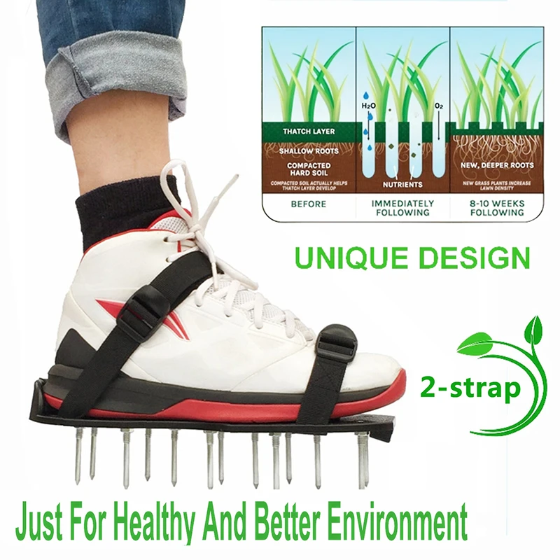 Lawn Aerator Shoes Grass Spiked Gardening Walking Revitalizing Lawn Aerator Sandals Shoes Cultivator Nail Shoes Garden Tool
Lawn Aerator Shoes Grass Spiked Gardening Walking Revitalizing Lawn Aerator Sandals Shoes Cultivator Nail Shoes Garden Tool