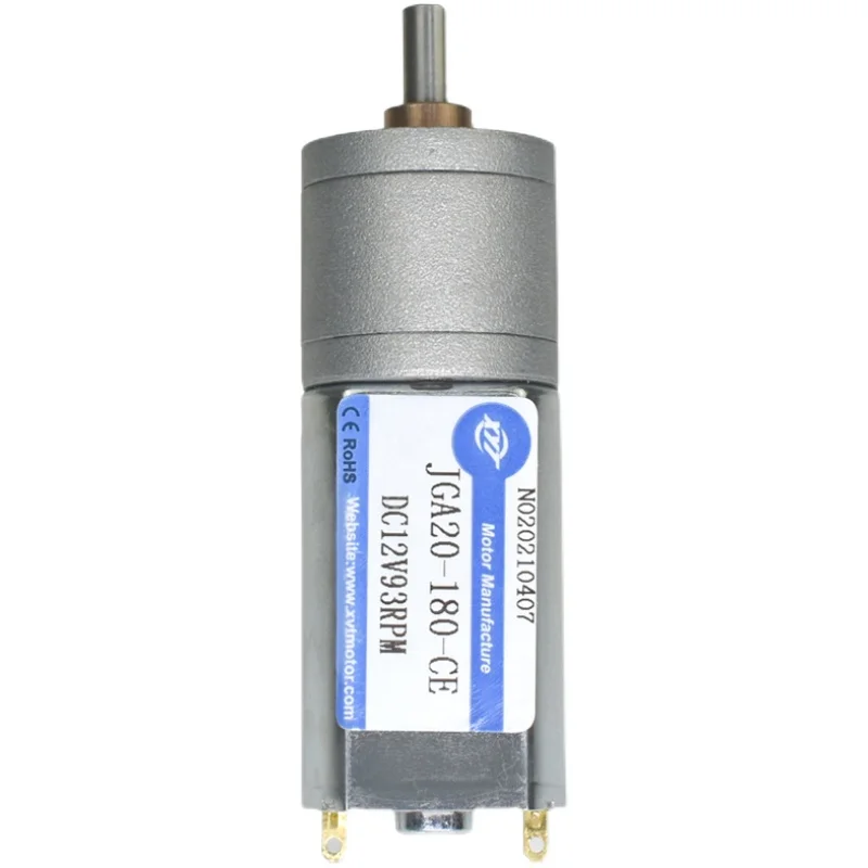 JGA20-180 Miniature DC Gear Motor 6V 12V High Torque Adjustable Forward and Reverse Low Speed Motor DC Electric Motor
JGA20-180 Miniature DC Gear Motor 6V 12V High Torque Adjustable Forward and Reverse Low Speed Motor DC Electric Motor