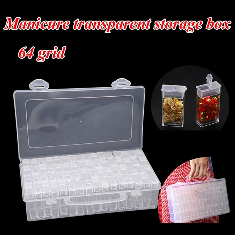Diamond Painting Transparent Storage Box with 64 Grids Portable Bead Storage Container 5D Diamond Embroidery Accessories Tools
Diamond Painting Transparent Storage Box with 64 Grids Portable Bead Storage Container 5D Diamond Embroidery Accessories Tools