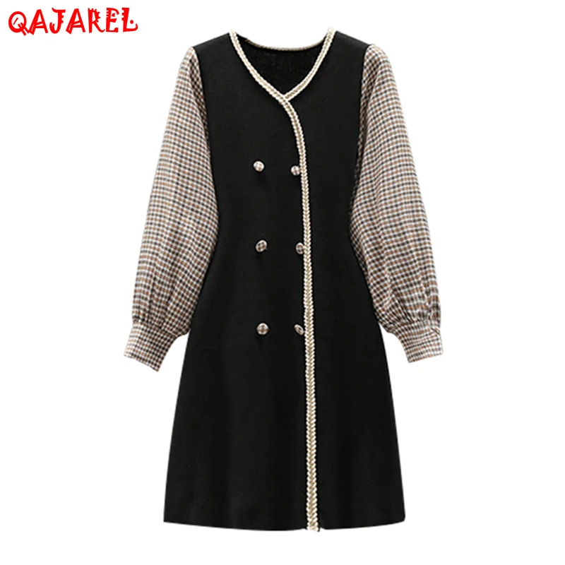 Autumn Winter Knitted Cotton Long Sleeve Midi Dress Women Korean Vintage Office Lady Dress 2022 Elegant Bodycon Casual Vestidos
Autumn Winter Knitted Cotton Long Sleeve Midi Dress Women Korean Vintage Office Lady Dress 2022 Elegant Bodycon Casual Vestidos