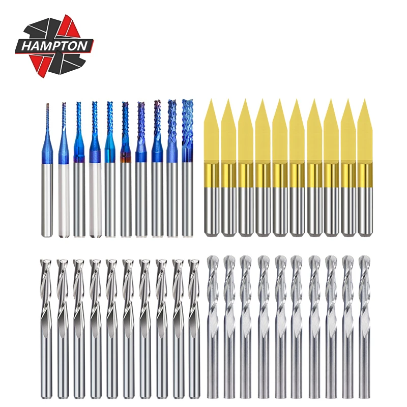 40pcs CNC Solid Carbide Milling Cutter Set Corn Milling Cutter Flat Engraving Bits Spiral Ball Nose End Mill Wood Carving Tools
40pcs CNC Solid Carbide Milling Cutter Set Corn Milling Cutter Flat Engraving Bits Spiral Ball Nose End Mill Wood Carving Tools