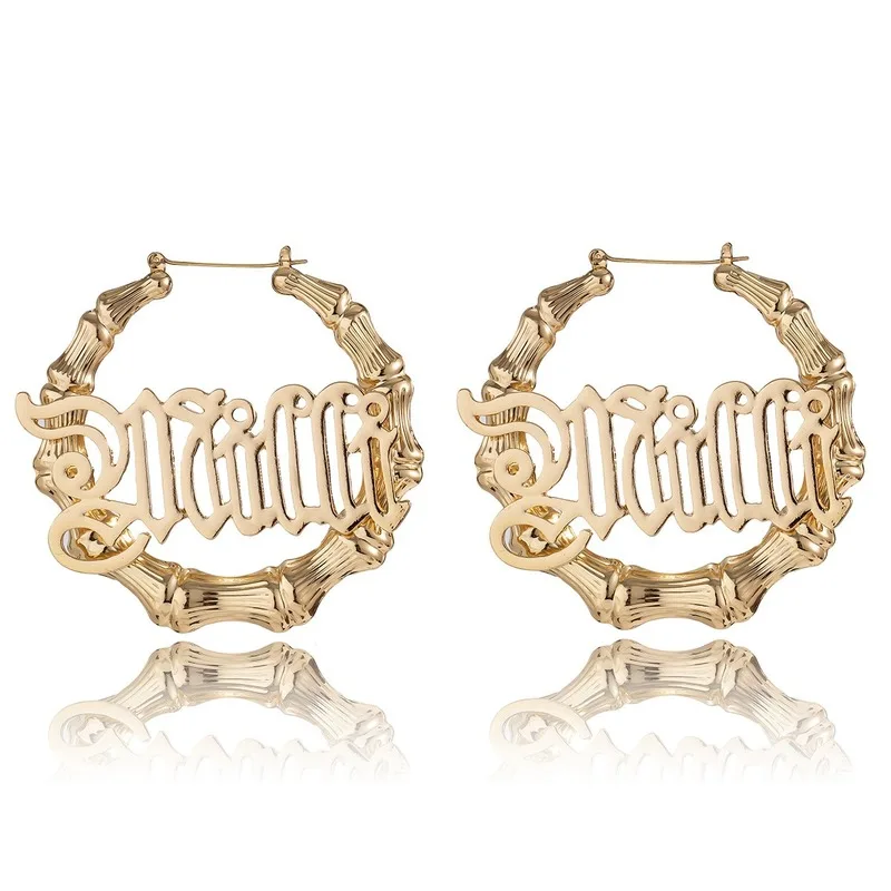 Alloy Slub Shaped Retro Exaggerated Earrings Slub Style Letter Earrings Fashion Popular Hollow Big Circle Earrings 
Alloy Slub Shaped Retro Exaggerated Earrings Slub Style Letter Earrings Fashion Popular Hollow Big Circle Earrings