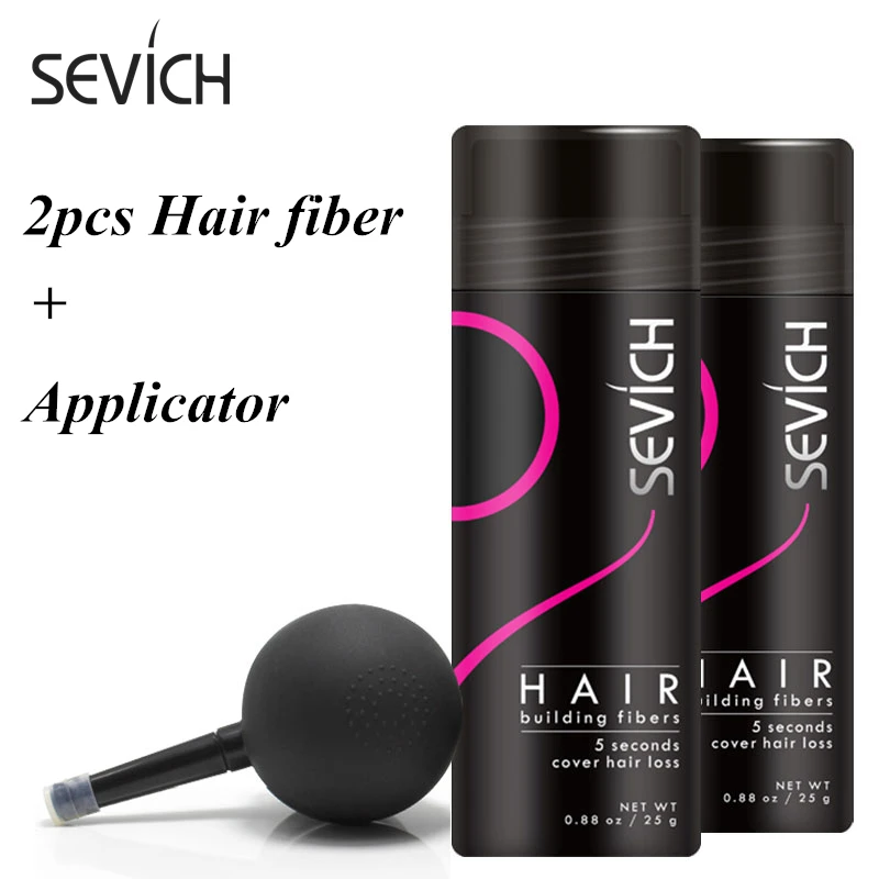 Sevich Keratin Hair Building Fiber Set 2pcs Hair Fiber + 1pcs Applicator Thickening Hair Growth Keratin Fiber Hair Loss Product
Sevich Keratin Hair Building Fiber Set 2pcs Hair Fiber + 1pcs Applicator Thickening Hair Growth Keratin Fiber Hair Loss Product
