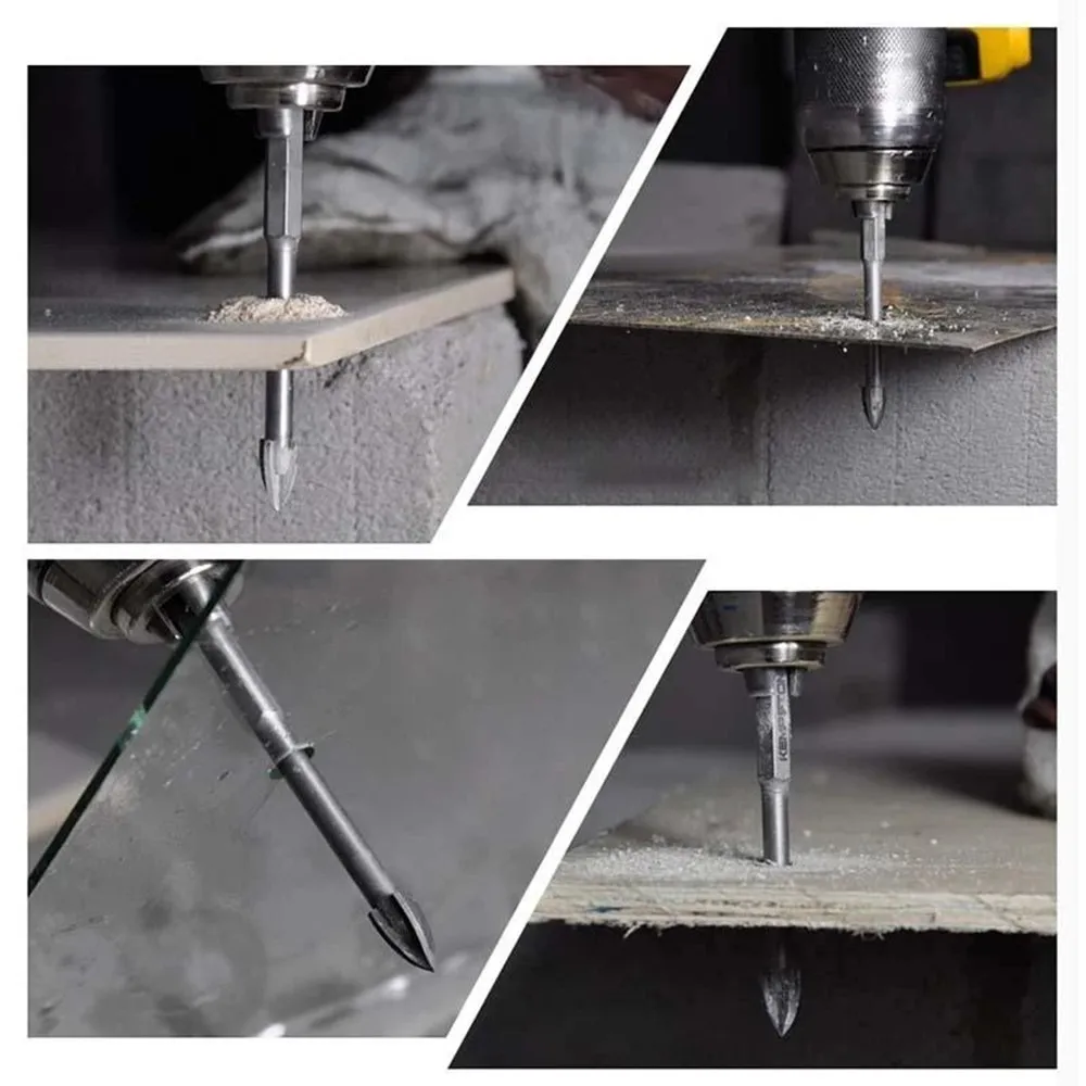 7Pcs 3-10mm Universal Multifunctional Cross Alloy Triangle Drill Bits Set For Glass Ceramic Woodworking Hole Opening Power Tool
7Pcs 3-10mm Universal Multifunctional Cross Alloy Triangle Drill Bits Set For Glass Ceramic Woodworking Hole Opening Power Tool