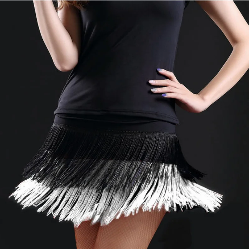 Fashion Sexy New Arrival Women Adult Dance Training Skirt Double Layers Bi-colored Fringed Skirt Dancing Performance Clothing
Fashion Sexy New Arrival Women Adult Dance Training Skirt Double Layers Bi-colored Fringed Skirt Dancing Performance Clothing