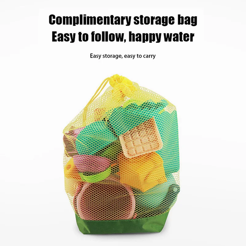 18Pcs Children's Beach Toy Suit Baby Summer Water Play with Sand Toys Beach Shovel Beach Buggy
18Pcs Children's Beach Toy Suit Baby Summer Water Play with Sand Toys Beach Shovel Beach Buggy
