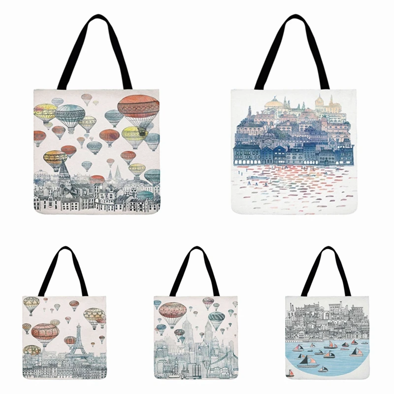 City Sketch British Art Print Tote Bag For Women Casual Tote Ladies Shoulder Bag Foldable Shopping Bag Outdoor Beach Bags
City Sketch British Art Print Tote Bag For Women Casual Tote Ladies Shoulder Bag Foldable Shopping Bag Outdoor Beach Bags