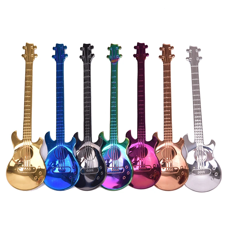 1/4/7pcs Guitar Coffee Spoon Set Stainless Steel Dessert Ice Cream Spoon Tea Spoon Coffee Accessories Flatware Drinking Tools
1/4/7pcs Guitar Coffee Spoon Set Stainless Steel Dessert Ice Cream Spoon Tea Spoon Coffee Accessories Flatware Drinking Tools