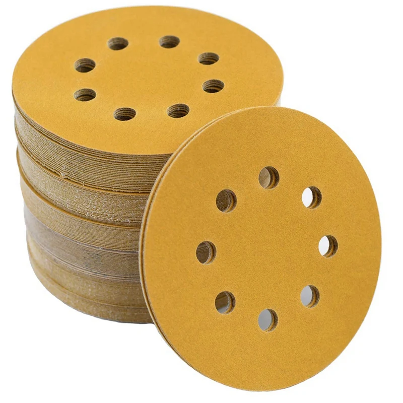 5-Inch 8-Hole Hook And Loop Sanding Discs 220-Grit Random Track Sandpaper, 100-Pack
5-Inch 8-Hole Hook And Loop Sanding Discs 220-Grit Random Track Sandpaper, 100-Pack