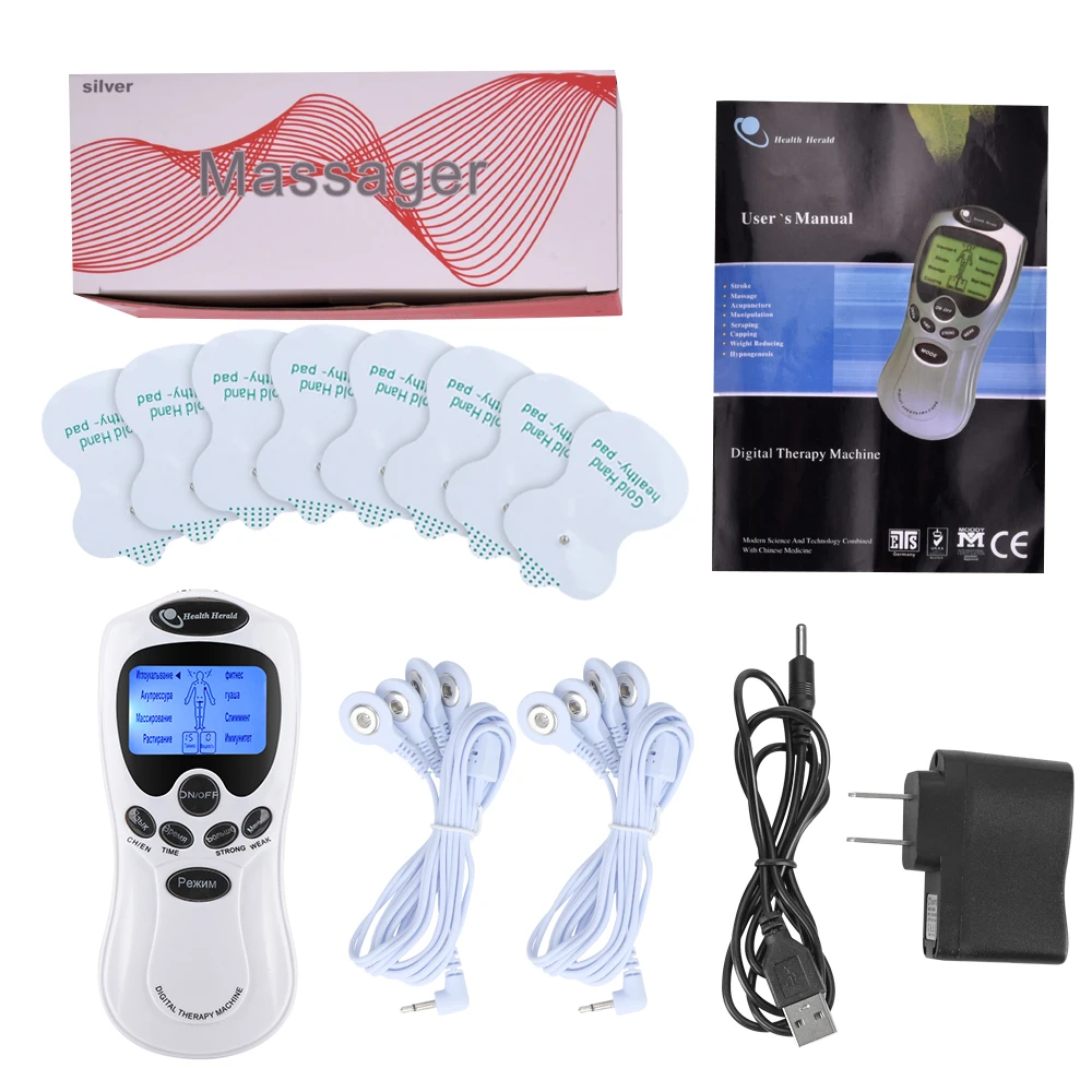 8 Models EMS Electric herald Tens Machine Acupuncture Body Massage Digital Therapy Massager Muscle Stimulation Treatment Devic
8 Models EMS Electric herald Tens Machine Acupuncture Body Massage Digital Therapy Massager Muscle Stimulation Treatment Devic